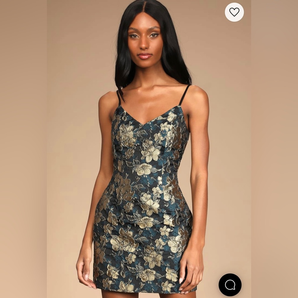 Never-Ending Love Black Floral Jacquard Sleeveless Mini Dress